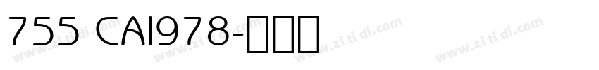 755 CAI978字体转换